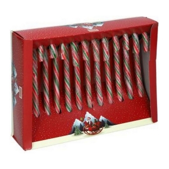 Holland Foodz | Candy Canes Rood-Wit-Groen | 16 x 144 gram