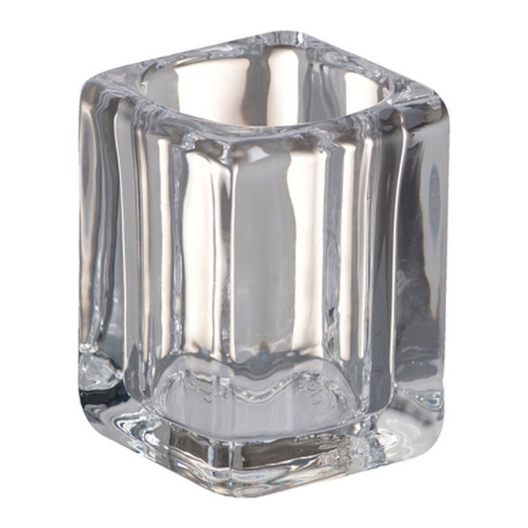Bolsius - Tealight & Clear Cup Holder - Square - Transparent - 6 pieces