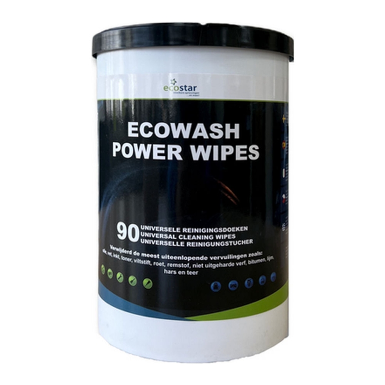 Ecostar - Ecowash Power Wipes Pot - 90 stuks