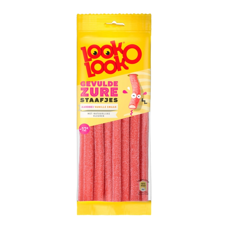 Look O Look - Gevulde Zure Staafjes - 15x 125g