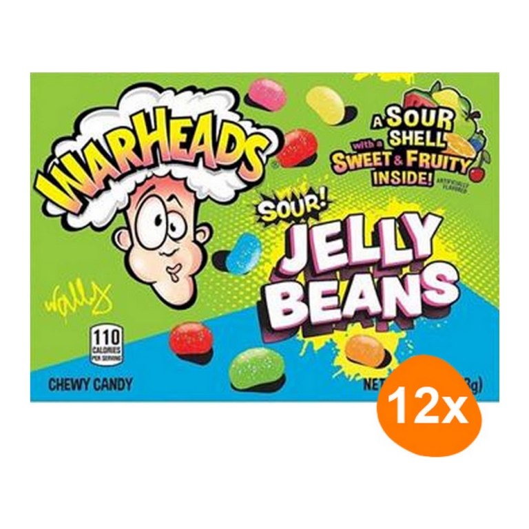 Warheads - Sour Jelly Beans Theater Box - 12 pcs