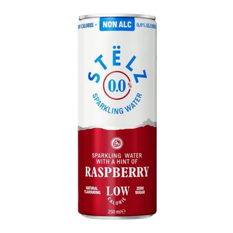 Stelz - Seltzer Raspberry 0.0% Blik - 12x 25cl