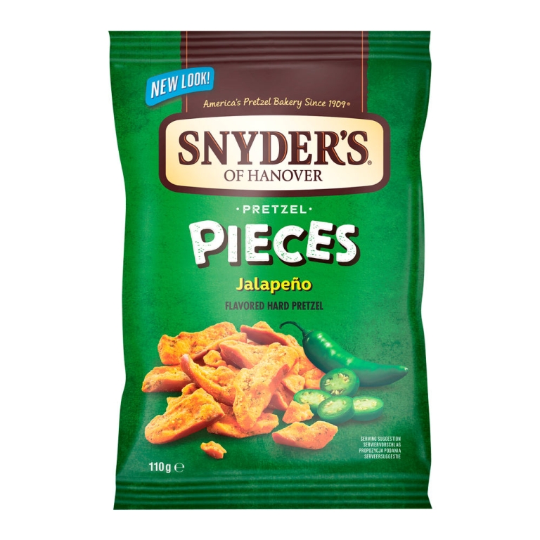 Snyder's of Hanover - Soh Jalapeño Pretzel Pieces - 10 x 110 grams