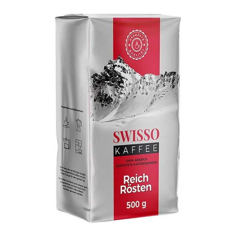 Swisso - Coffee Vol Gebrand - 12x 500g