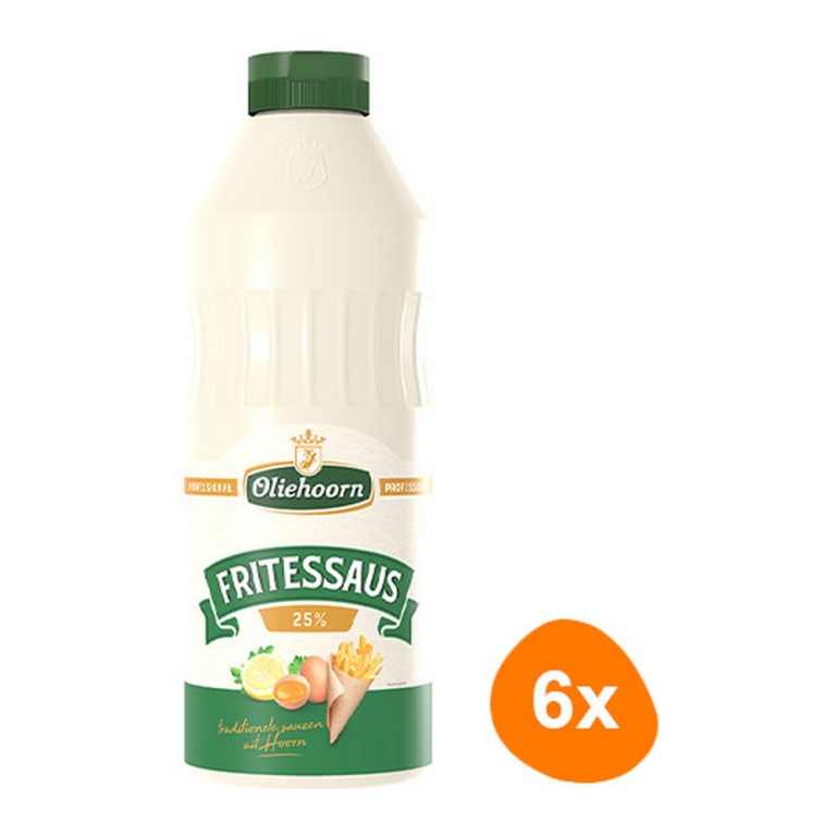 Oliehoorn - Fritessauce 25% - 6x 900ml