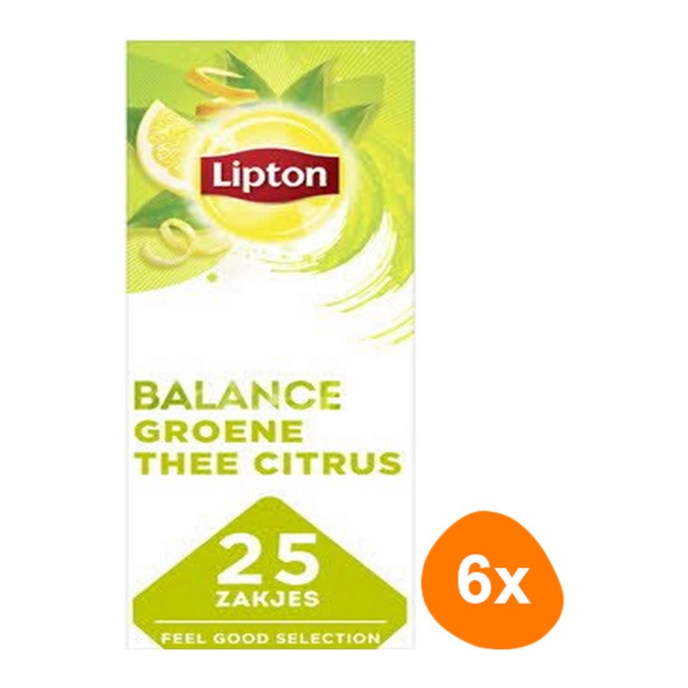 Lipton - Feel good selection Green Tea Citrus - 6x 25 Tea bags