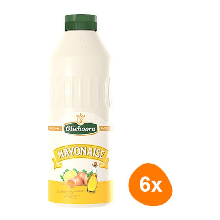 Oliehoorn - Mayonnaise 80% - 6x 900ml