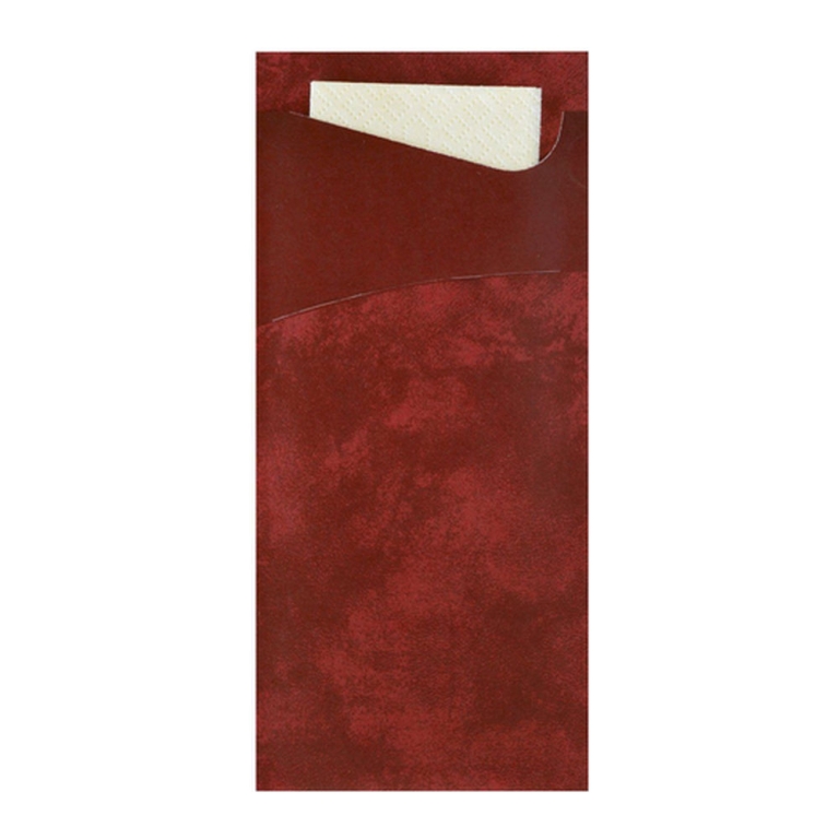 Duni - Sacchetto Bordeaux met Champagne Servet - 5 x 100 stuks