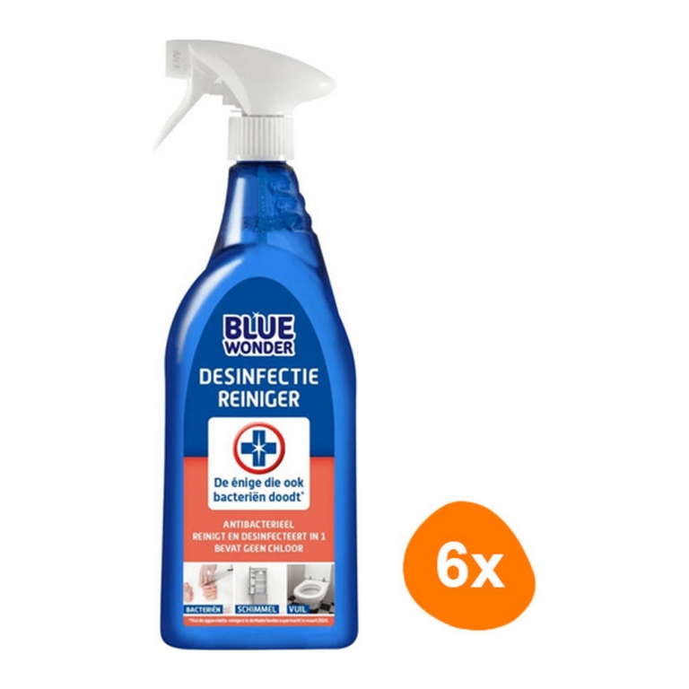 Blue Wonder - Disinfectant Cleaner - 6x 750ml