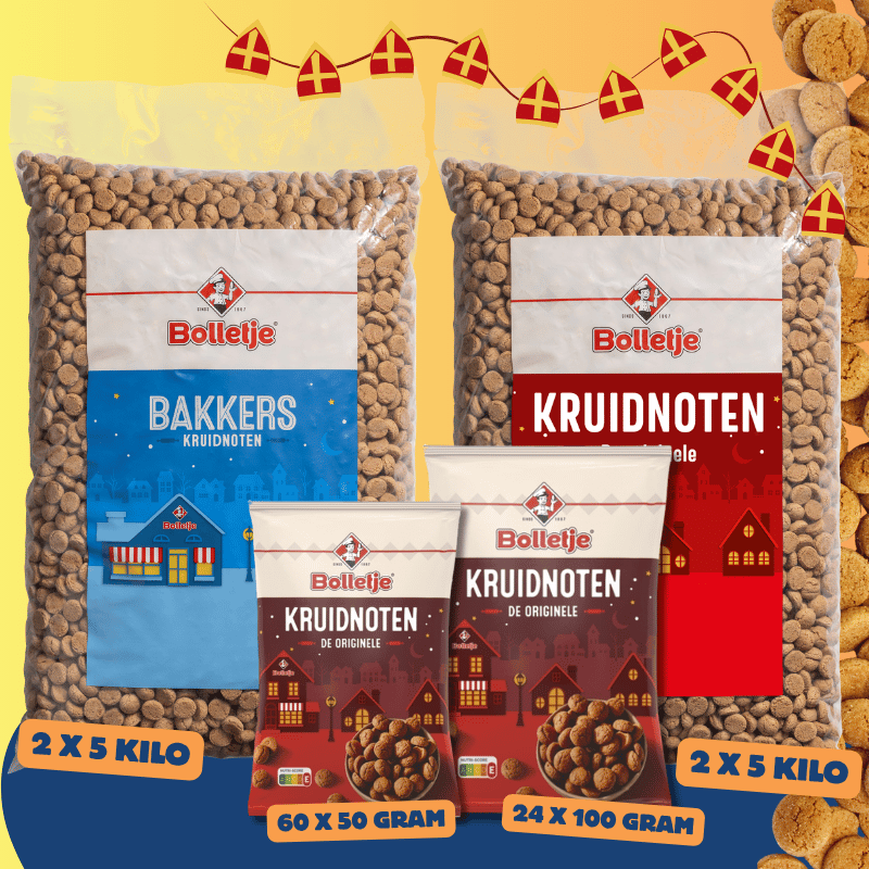 Bolletje Kruidnoten in all sizes