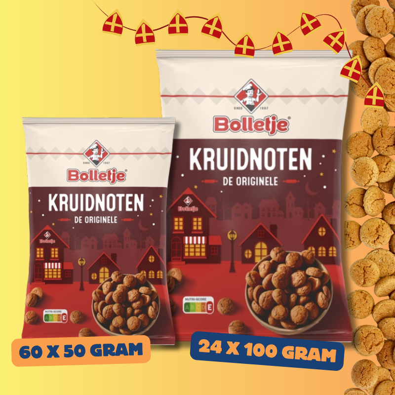 Bolletje Kruidnoten in all sizes