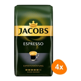 Jacobs - Expertenröstung Espresso Beans - 4x 1kg