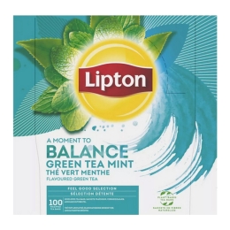 Lipton - Feel good selection Green tea mint - 100 Tea bags