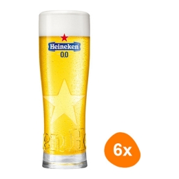 Heineken - Beerglass "0.0%" 250ml - Set of 6