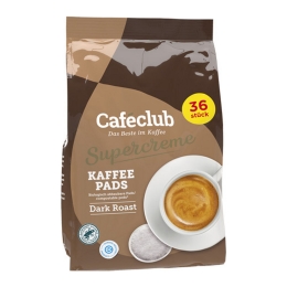 Caféclub - Supercreme Coffee Pads Dark Roast - 36 pads