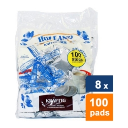 Holland - Coffee pads Dark Roast - 8x 100 pads