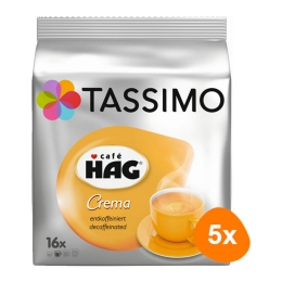 Tassimo - Café HAG crema decaf  - 5x 16 T-Discs