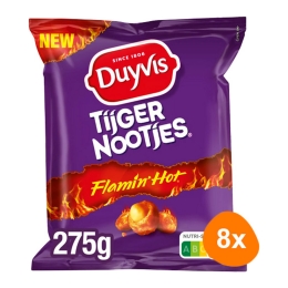 Duyvis - Tigernuts (Coated Nuts) Flamin' Hot - 8x 275g