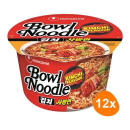 Nongshim - Instant Bowl Noodles Shin Kimchi - 12 Bowls