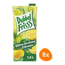 Dubbelfrisss - White Grapes & Lemon - 8x 1,5ltr
