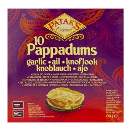 Patak's - Pappadum Garlic (Cook to Eat) - 100g