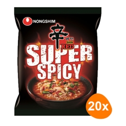 Nongshim - Instant Noodles Shin Red Super Spicy - 20 bags