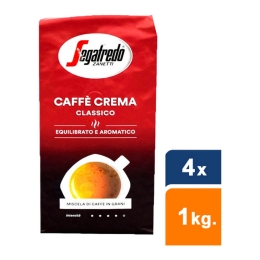Segafredo - Caffe crema classico Beans - 4x 1 kg