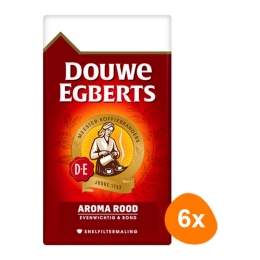 Douwe Egberts - Aroma Rood Ground Coffee - 6x 500g