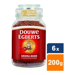 Douwe Egberts - Aroma Red Instant Coffee - 6x 200g