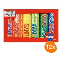 Tony's Chocolonely - Rainbow tasting pack - 12x (6x 47/50g)