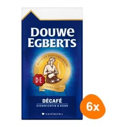 Douwe Egberts - Décafé Ground Coffee - 6x 500g