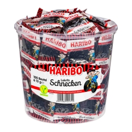 Haribo - Licorice wheels - 100 Mini bags
