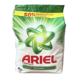 Ariel - Compact Original Laundry detergent 15 Washes - 1125g