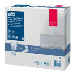 Tork - Paper towel Mini Dispenser H3 Starterpack (95 31 01)