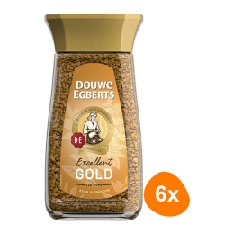 Douwe Egberts - Gold Instant Coffee - 6x 200g