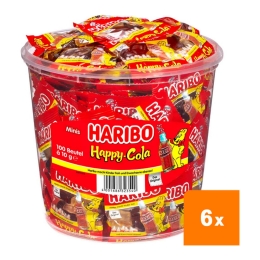 Haribo - Happy Cola - 6x 100 Mini bags