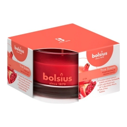 Bolsius - Scented glass jar - Pomegranate - 5x8 cm - 6 pieces
