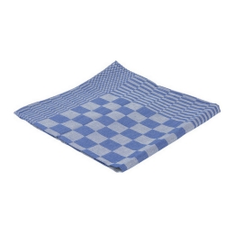 Betra - Theedoek Blok Blauw 65x65cm - 6 stuks