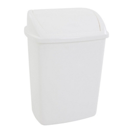 Swing-fix - Afvalbak Met Swingdeksel Wit - 26ltr