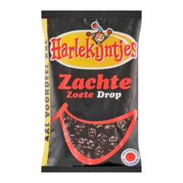 Harlekijntjes - Zachte Zoete Drop Zak - 6x 1000g