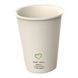 Reusable - Koffiebeker Blanco Beige 180cc - 400 stuks