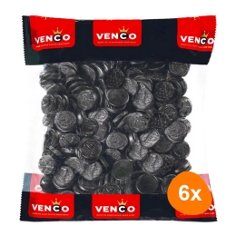 Venco - Licorice Coins - 6x 1kg