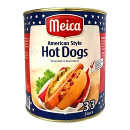 Meica - American Style Hot Dogs - 33 Sausages