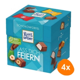Ritter Sport - Chocolate Cubes Lass dich Feiern - 4x 176g