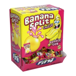 Fini - Banana Split Bubble Gum - 200 pcs
