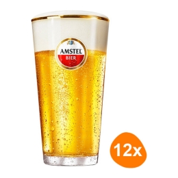 Amstel - Beerglass "Vaasje" 250ml - Set of 12