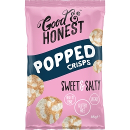Good & Honest - Popped Crisps Sweet & Salty - 8 x 85 grams