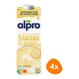 Alpro - Soya Drink Banana - 4x 1ltr