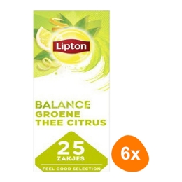 Lipton - Feel good selection Green Tea Citrus - 6x 25 Tea bags