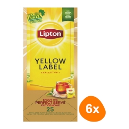 Lipton - Feel Good Selection Black Tea Yellow Label - 6x 25 Tea bags